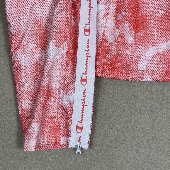 Champion Life Jacket Womens Large Pink Cropped Coaches Warm Up Lined - Picture 6 of 10